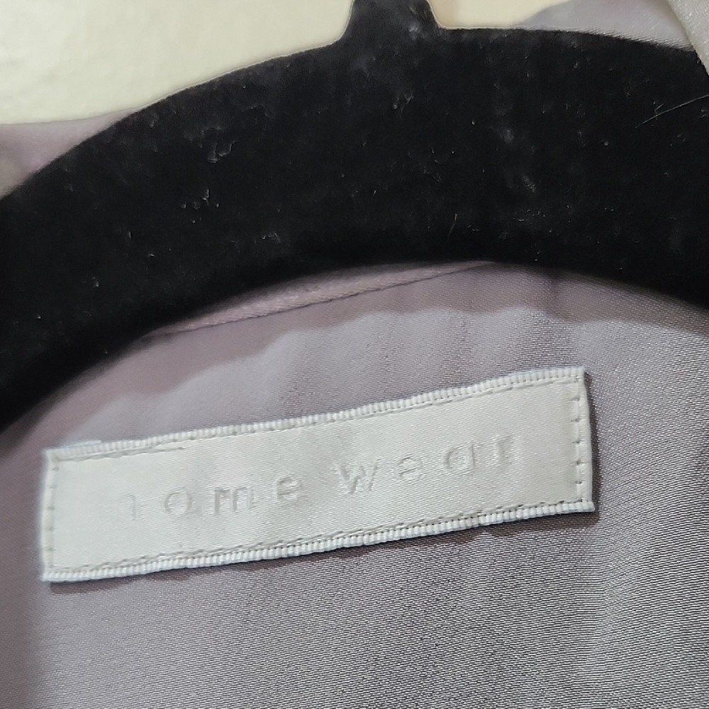Chic Women's Gray Long Sleeve Blouse - Picture 2 of 11